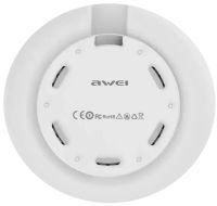 Беспроводное зарядное устройство Awei W7 10W с подсветкой 7 цветов White, Универсальная беспроводная зарядка 10 Вт Авей Белый