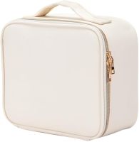 Niceland TM1060 Travel cosmetic bag White suitcase organizer with touch mirror MAG-589 and LED light for storing cosmetics White