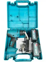 Акумуляторний будівельний фен Makita DHG180RT 48V 5Ah з 3 насадками, Промисловий тепловий пістолет 50-550°C Макіта з 2 акумуляторами в кейсі