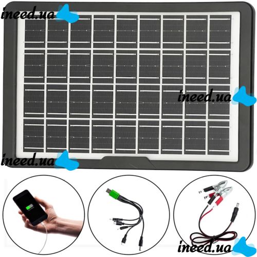 Портативна сонячна панель для зарядки мобільних пристроїв 15W, з Multi USB портом CL-1615 Solar Panel зарядка від сонця для повербанка телефону
