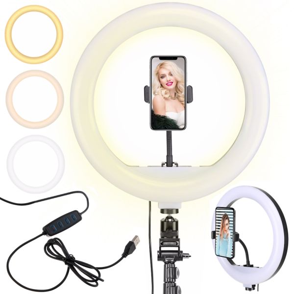JY-360A 36 cm (14") Ring Fill Light USB LED Lamp (without tripod) Professional Studio LED CXB-360 (Warm, Neutral, Cool)