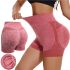 Жіночі безшовні шорти Lifting Yoga Shorts XZY8855 стягуючі спортивні велосипедки з високою талією та ефектом пуш ап для фітнесу Рожеві S-XXL