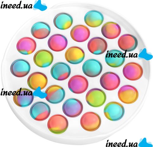 Simple Dimple T-104 children's anti-stress toy Simple Dimple T-104 developmental silicone Simple Dimple for stress relief, sensory Circle for children from 3 years Pop it