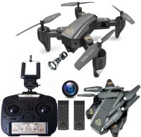 Квадрокоптер складаний професійний D5HW DRONE s9 Phantom Pro з WIFI камерою, Дрон з підсвічуванням на акумуляторі Коптер на радіокеруванні 4 DRC V4