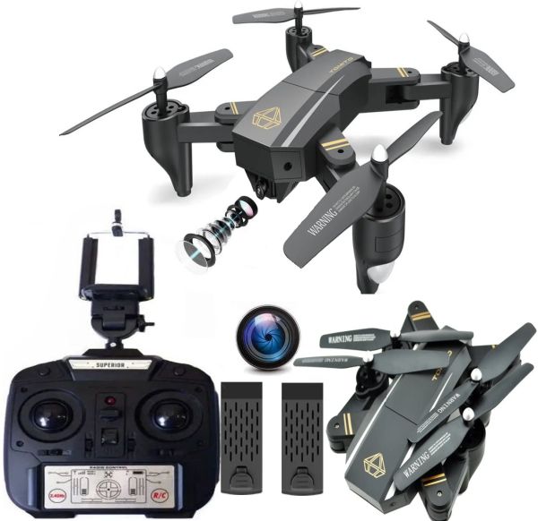 Квадрокоптер складной профессиональный D5HW DRONE s9 Phantom Pro с WIFI камерой, Дрон с подсветкой на аккумуляторе Коптер на радиоуправлении 4 DRC V4
