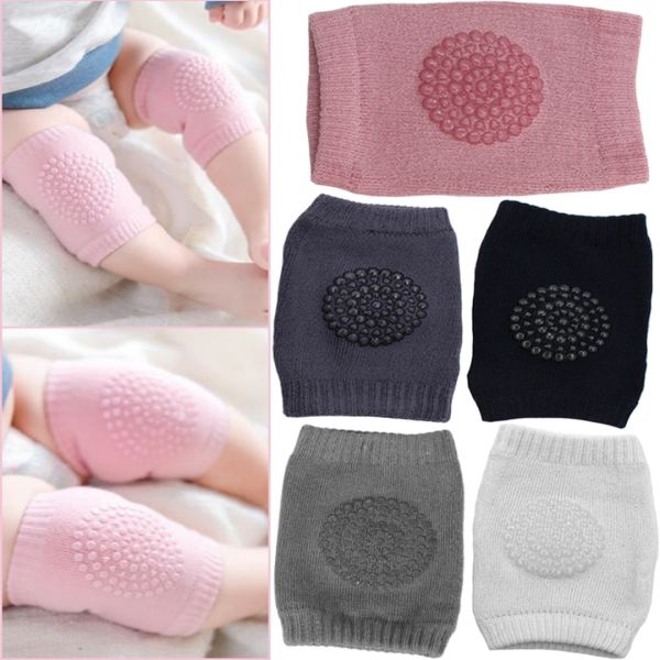 Антискользящие детские наколенники для ползанья Children Thicken Knee Protector защитные наколенники с силиконом от синяков и ушибов из хлопка