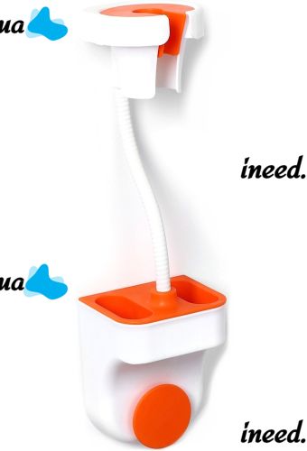 Настінний тримач для фена і душа Hair Dryer Holder Hands Free підвісне обертові кріплення органайзер з підставкою для ванних приладдя