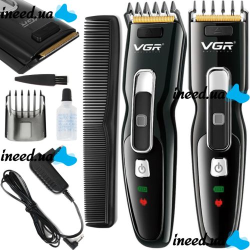 Rechargeable Hair Clipper VGR V-040 Professional Wireless Male Mustache and Beard Trimmer with LED Display and USB Charging V040