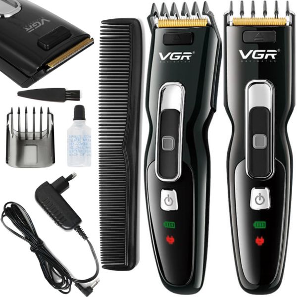Rechargeable Hair Clipper VGR V-040 Professional Wireless Male Mustache and Beard Trimmer with LED Display and USB Charging V040