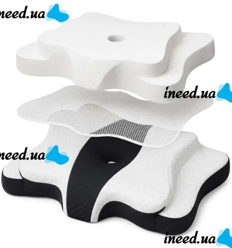 Ортопедическая подушка для сна Бабочка Piluxx Cervical Alignment Pillow LY-1242 анатомическая подушка из пены с эффектом памяти для спины и шеи