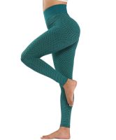 Women's Sports Leggings Staples Scrunch Bum Green with High Waist and Push-up Effect Slimming Seamless Leggings for Fitness push up