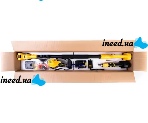 Набір електроінструментів DeWalt 24V 3в1 акумуляторний секатор DCMPP540P1, пила DCM160N і телескопічний подовжувач 130-201 см з 2 акумуляторами