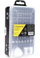 A set of precision screwdrivers and Compass bits CP-PK-115 15 in 1 set of hand tools for electronics repair and spot work with attachments in a case
