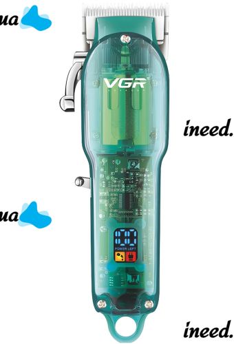Аккумуляторная машинка для стрижки волос VGR V-660 с насадками 5W беспроводной триммер для усов и бороды с USB и светодиодным LED дисплеем V660