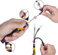 A set of precision screwdrivers and Compass bits CP-PK-115 15 in 1 set of hand tools for electronics repair and spot work with attachments in a case