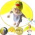 Children's Waterproof Rain Cover Umbrella Baby Rain Coat YM501 Duck Windproof Poncho Raincoat for Protection from Wind and Rain for Children Duck Yellow