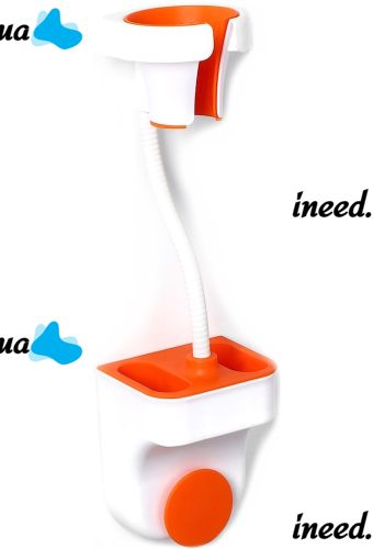 Настінний тримач для фена і душа Hair Dryer Holder Hands Free підвісне обертові кріплення органайзер з підставкою для ванних приладдя