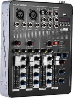 Professional Mixing Console Yamaha Mixer BT4000 2ch BT 4-Channel Active Audio Mixer with Built-in Amplifier and Bluetooth MX-4000BT Black