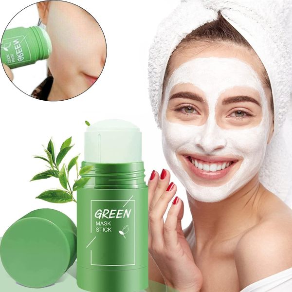 Cleansing Green Face Mask Nicor Green Mask Stick Maseczka Do Twarzy with organic clay and green tea for deep cleansing and narrowing of pores