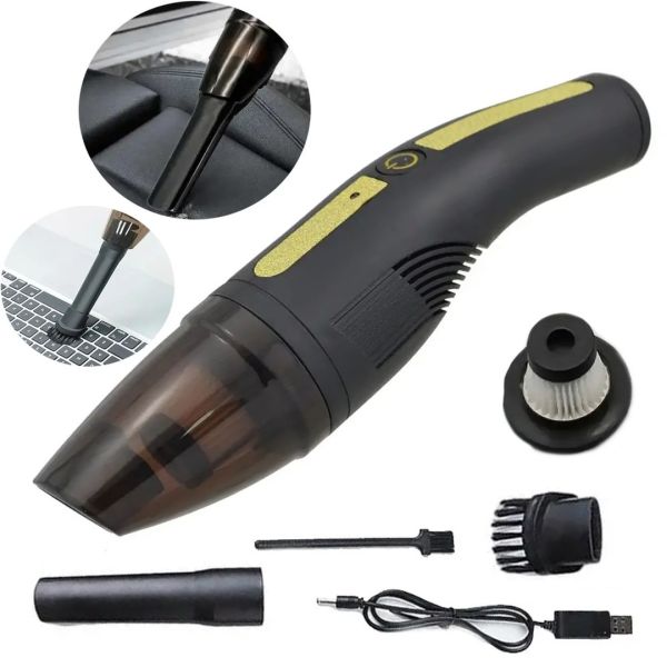 Wireless Car Vacuum Cleaner HY05 12V, Hand-held Rechargeable Vacuum Cleaner for Cars, Car Interior Vacuum Cleaner with Battery