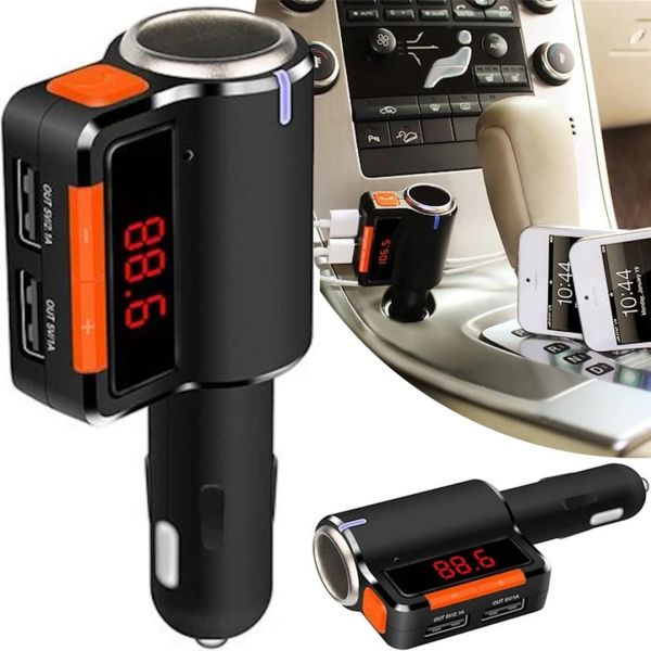 Автомобильный FM трансмиттер передатчик Bluetooth MP3 S 21, Авто ФМ блютуз модулятор в машину с зарядкой 3.1 A, Автомобильное зарядное устройство