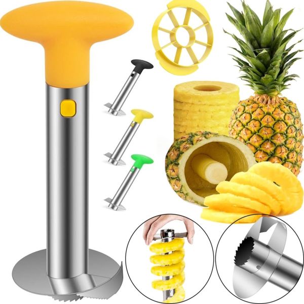 Kitchen Knife for Slicing Pineapple core Rings PineApple Peeler, Slicer for Cutting Pineapple Peel Slices Pineapple Slicer made of stainless steel