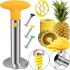 Кухонный нож для нарезки сердцевины ананаса кольцами PineАpple Peeler, Слайсер для резки очистки ананасов слайсами Ананасорезка из нержавеющей стали