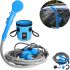 Автомобильный портативный душ Washing Spray With Bucket 12V на 20л, Походный душ от прикуривателя Автомойка для отдыха на природе и мытья машины