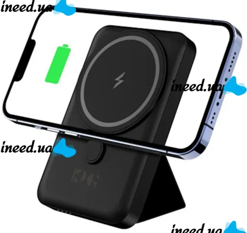 Беспроводное зарядное устройство King Power Bank WPG-101 10000 mAh с быстрой зарядкой, портативный внешний аккумулятор USB повербанк для телефона
