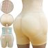 Corrective panties-shorts Body Hip Pants for buttocks enlargement with an overstated high waist and push-up effect, thigh-tightening Beige