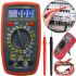 Digital Multifunction Multimeter Digital DT33B Voltmeter in an ergonomic case with display, Tester ammeter with backlight and support