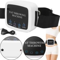 Антицеллюлитный миостимулятор тренажер для похудения Fat Throwing Machine CS-777, Массажер для массажа пресса и живота с регулируемой манжетой с USB