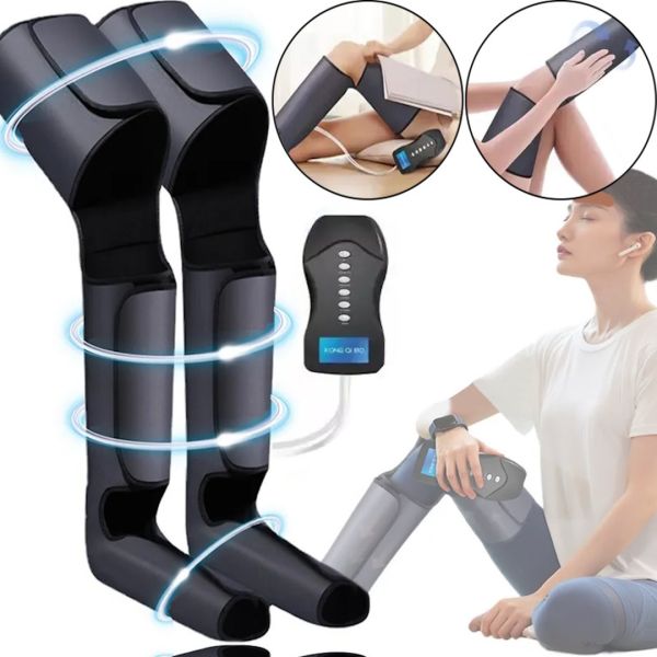 Lymphatic drainage battery massager Air Compressed 8850 for pressotherapy and lymphatic drainage of the legs, Compressor electric massager KY3-30 from the battery