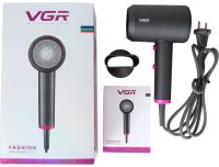 Professional hair dryer VGR V-400 with cold and hot air supply, compact hair dryer with concentrator nozzle 2000W V400
