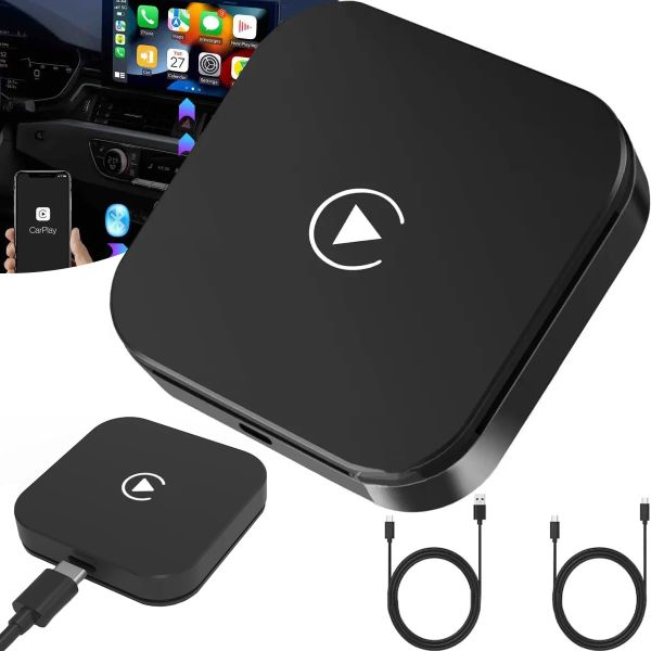 Беспроводной Bluetooth адаптер СarPlay Wireless для беспроводного подключения телефона IOS Android, Автомобильный блютуз карплей iPhone в машину