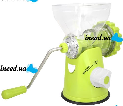 Ручна м'ясорубка Multfunction Mincer RF706 4 в 1 кухонний подрібнювач з насадками для фаршу, ковбаси і сосисок, Механічна м'ясорубка PS-323