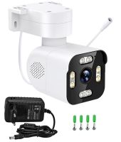 Outdoor WiFi CCTV Smart Camera A6S 360° Swivel IP Video Camera with Night Shot, Motion Sensor and Remote Access 4MP