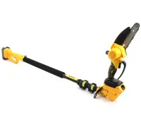 Набір електроінструментів DeWalt 24V 3в1 акумуляторний секатор DCMPP540P1, пила DCM160N і телескопічний подовжувач 130-201 см з 2 акумуляторами