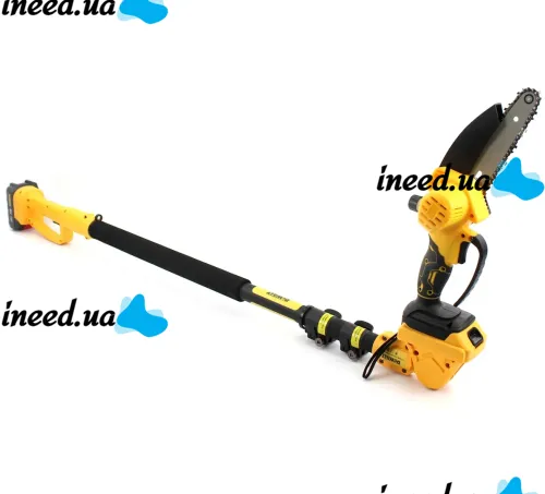 Набір електроінструментів DeWalt 24V 3в1 акумуляторний секатор DCMPP540P1, пила DCM160N і телескопічний подовжувач 130-201 см з 2 акумуляторами