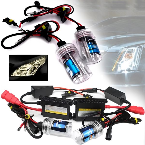 Комплект ксенона Bosch H3 HID 5000K 35W 12V с блоками розжига и лампами, набор ксеноновых ламп для фар в авто Белый