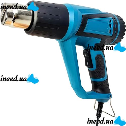 Промисловий мережевий фен Makita HG5030K 1600W з 4 насадками 2 режими для пайки зняття фарби і термоусадки, тепловий будівельний фен від мережі