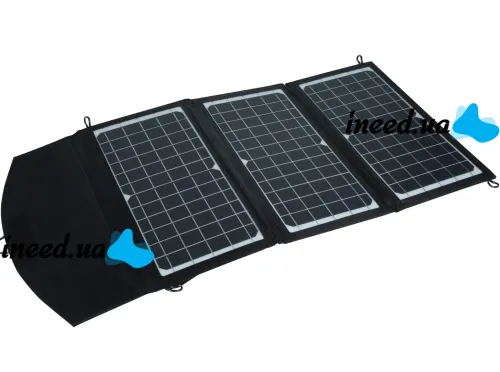 Складна портативна сонячна панель GD-ZD1845 45W 17.8 V на 3 секції з USB для зарядки телефону, Водонепроникна гнучка батарея 45Вт для кемпінгу