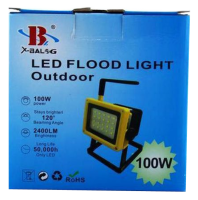 Переносний надпотужний прожектор Bailong BL-204 100W XML T6-WS Ручний акумуляторний ліхтар з поліцейською мигалкою для кемпінгу 3 режими роботи