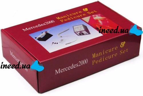 Professional manicure and pedicure cutter Lina Mercedes DM-14 6 nozzles 20000 rpm for polishing 210-ZS 20 thousand rpm Beauty nail machine
