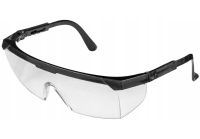Vorel SG-007 open safety glasses are universal transparent glasses with UV protection made of polycarbonate to protect the eyes and face from damage