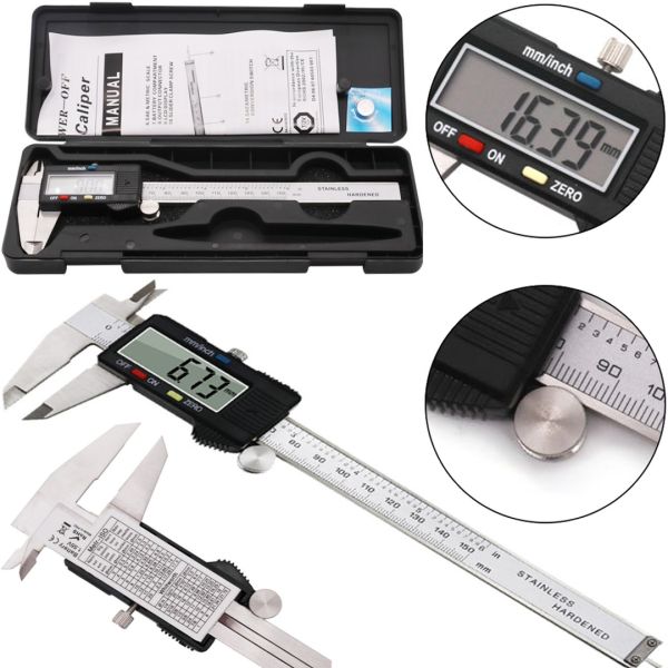 Электронный штангенциркуль Digital Caliper с LCD микрометром в кейсе цифровой штанген циркуль