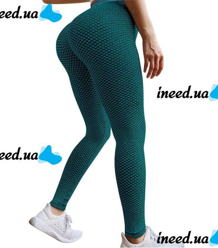 Women's Sports Leggings Staples Scrunch Bum Green with High Waist and Push-up Effect Slimming Seamless Leggings for Fitness push up