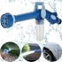 Універсальний розпилювач води Ez Jet Water Cannon, багатофункціональний розпилювач, водомет, насадка на шланг із відсіком для миючих засобів
