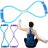 ProsourceFit LX-08 tubular resistance band for pull-ups, tourniquet, fitness, exercise eight with soft grips medium load up to 9 kg