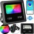 Outdoor LED Floodlight RGB Flood LB-7980 Light with Bluetooth Phone Control, 15W LED Flashlight with Mounting Mount for IP66 lighting from the network